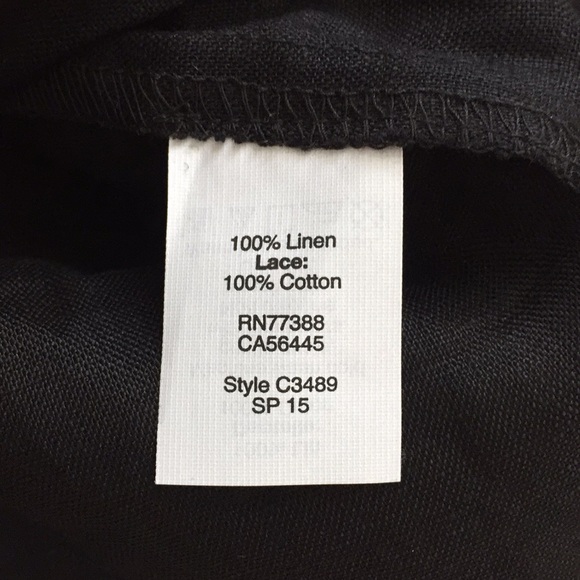 EUC J. Crew Linen and Lace Top, size 4 - Picture 3 of 3